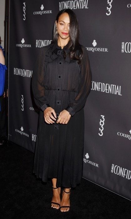 Cover star Zoe stunned at the Los Angeles Confidential Winter Issue celebration in L.A. just three days before the announcement.
Photo: Jeffrey Mayer/WireImage/Getty Images