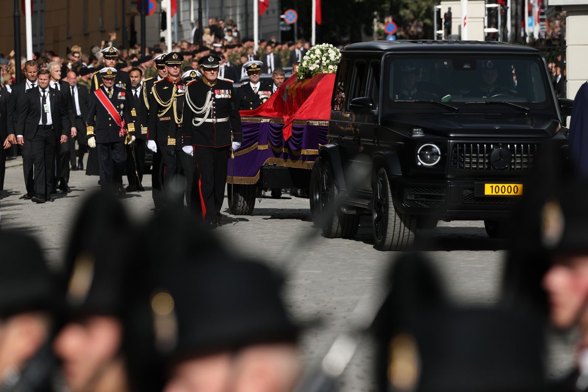 European royalty gathered in Oslo on Wednesday, September 9, to bid a final farewell to King Harald V of Norway.