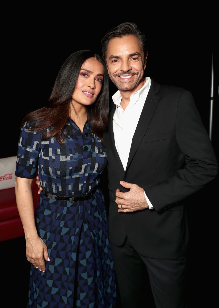 Salma Hayek and Eugenio Derbez at CinemaCon 2017