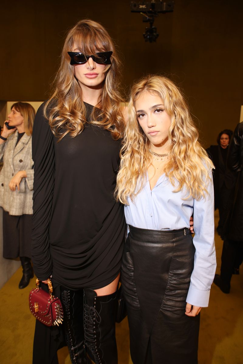 Valentina Paloma and Mathilde Pinault show off their beautifully close bond and contrasting, show-stopping fashion choices.