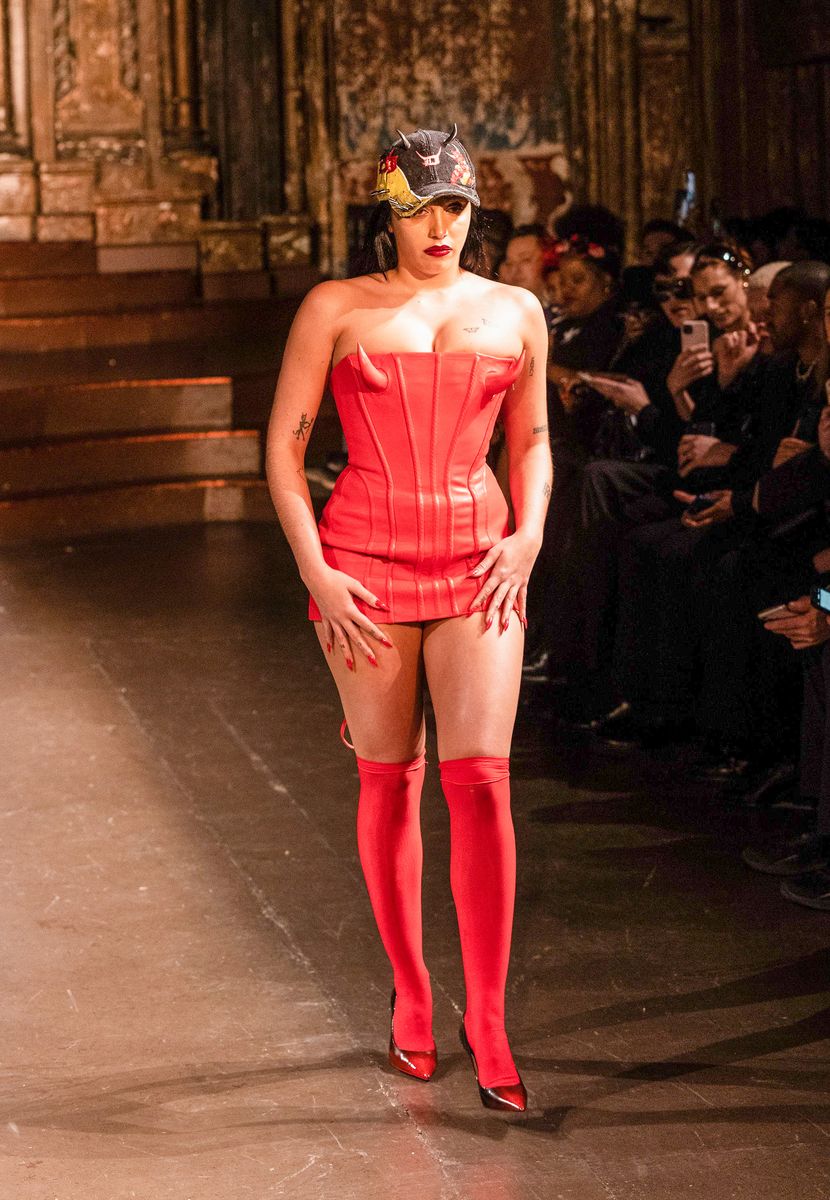 Lourdes Leon walks the runway for the Luis De Javier fashion show during New York Fashion Week Fall/Winter 23