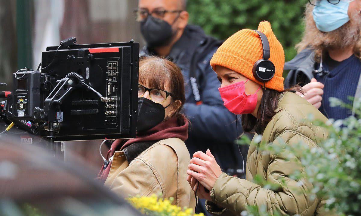 First Pics Of Katie Holmes Seen Directing Her Movie In NYC