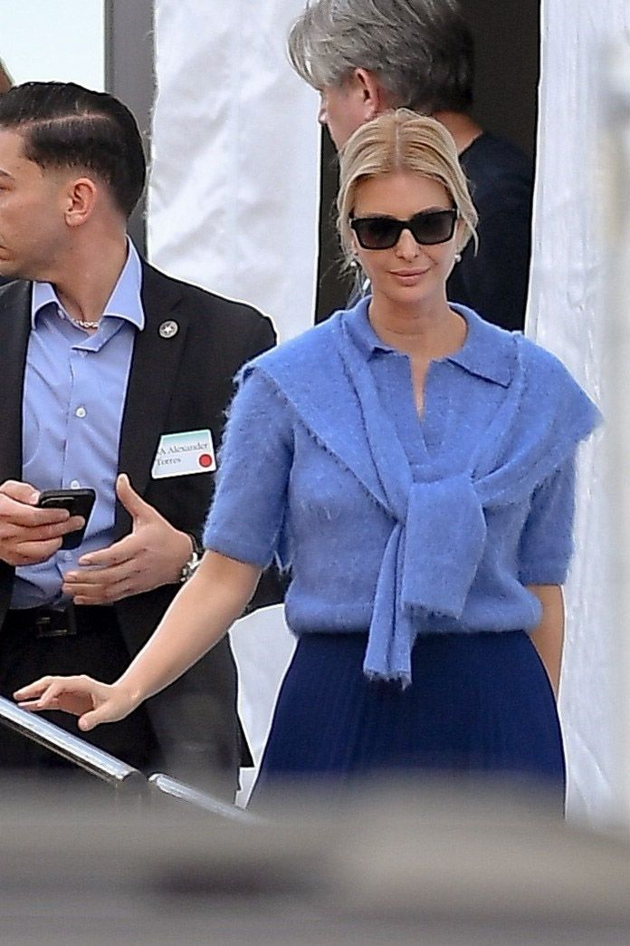 Ivanka Trump made a quiet style statement in Miami on Thursday, choosing a low-key appearance far from Washington as the spotlight shone on her stepmother, Melania.