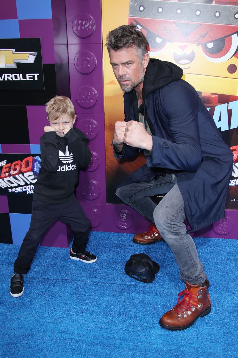 Josh Duhamel with his son Axl Duhamel at 'The Lego Movie 2: The Second Part' Film Premiere in Los Angeles
