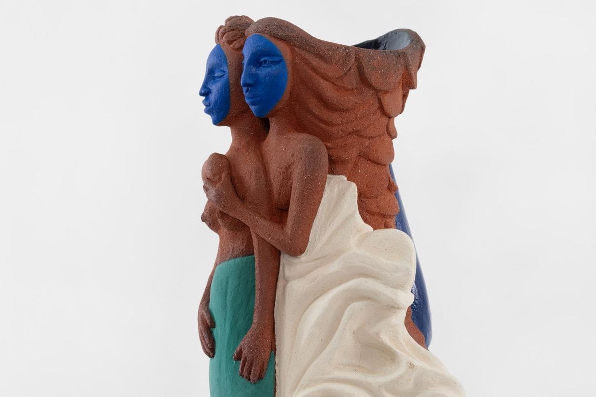 Nina Surel. Reliquia,2025. Glaze and underglaze on Stoneware Ceramic, 15 x 11 x 11 in. Courtesy of Spinello Projects. Ph. Zachary Balber.jpg