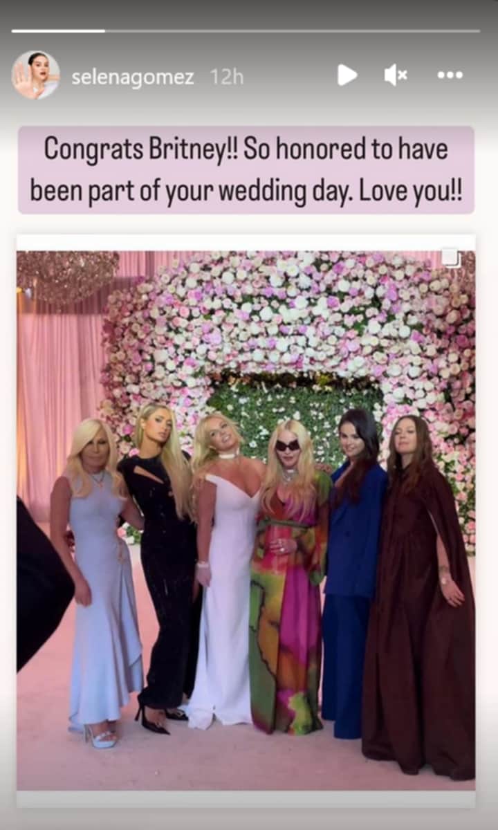 Selena Gomez at Britney Spears' wedding