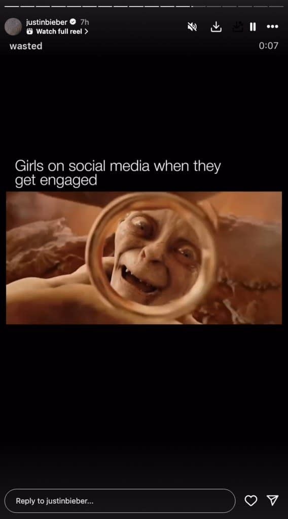 Meme shared by Justin