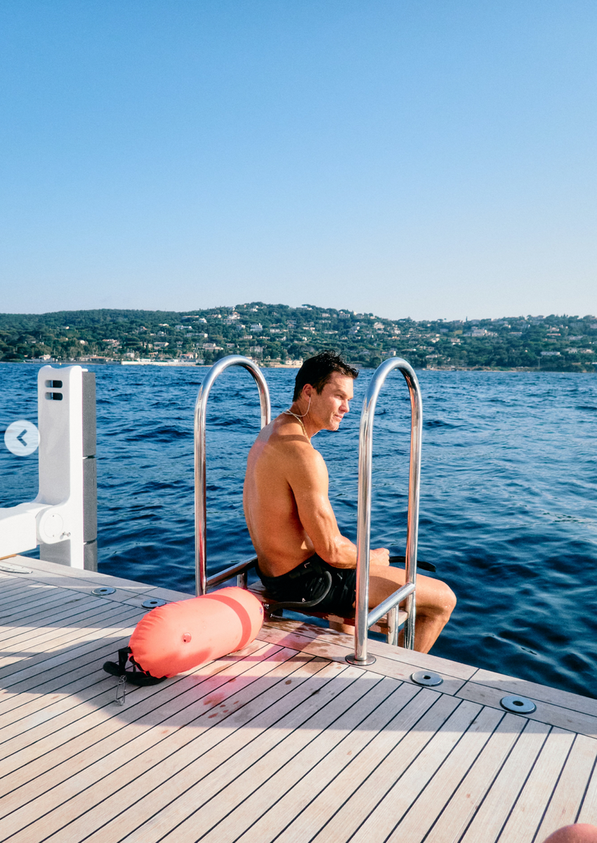Tom Brady enjoyed some quality time with his children during their luxurious summer getaway in the South of France.