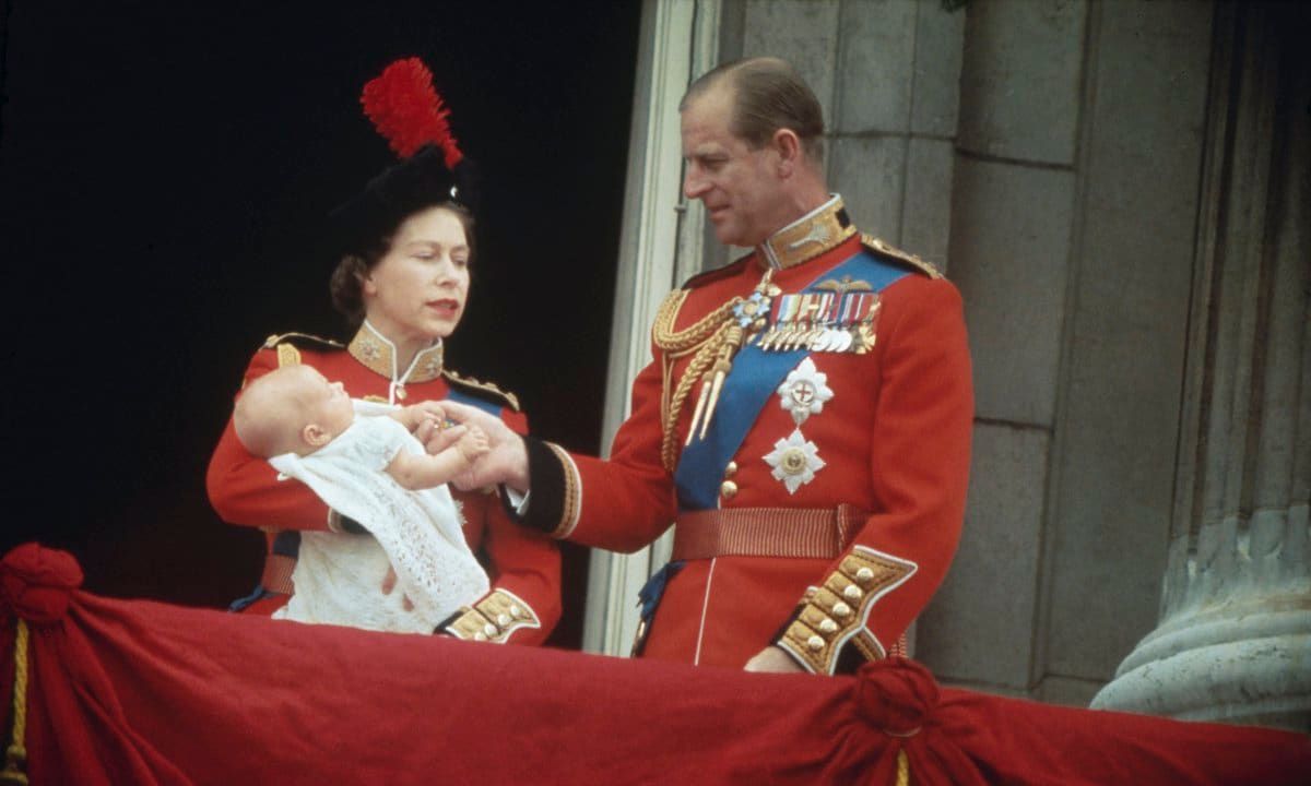 Queen, Prince Philip And Baby Edward
