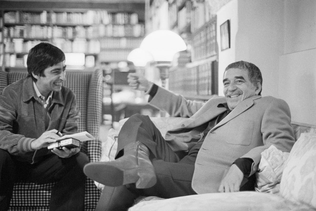 Gabriel Garcia Marquez, author of 'One Hundred Years of Solitude,' after he was awarded the 1982 Nobel Prize for Literature. 