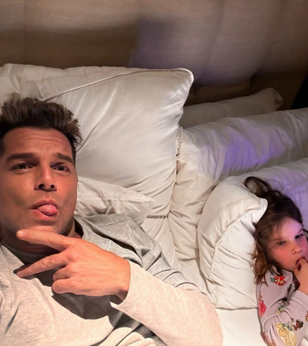 his daughter Lucía, the eldest of the two children he shares with Jwan Yosef.