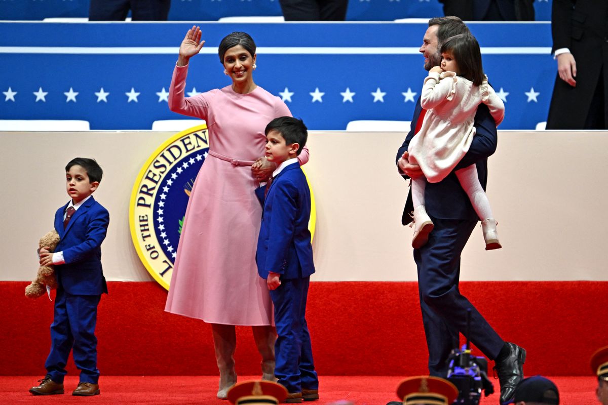 The vice president and second lady have three kids: Ewan, Vivek and Mirabel