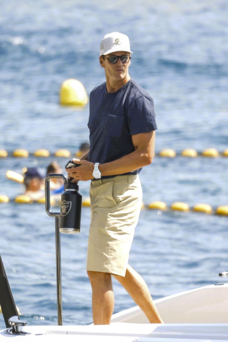 Tom Brady celebrated his 49th birthday surrounded by family during his summer trip to the South of France.