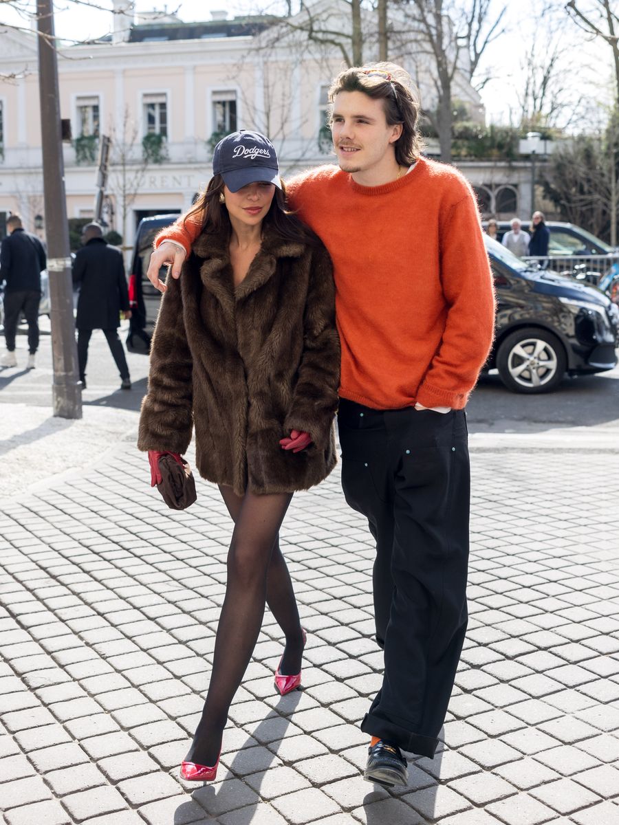 Cruz Beckham and Jackie Apostel in Paris