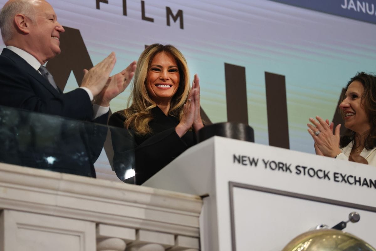 Melania Trump wears corset-style dress, says Americans want 'inspiring stories' in new documentary