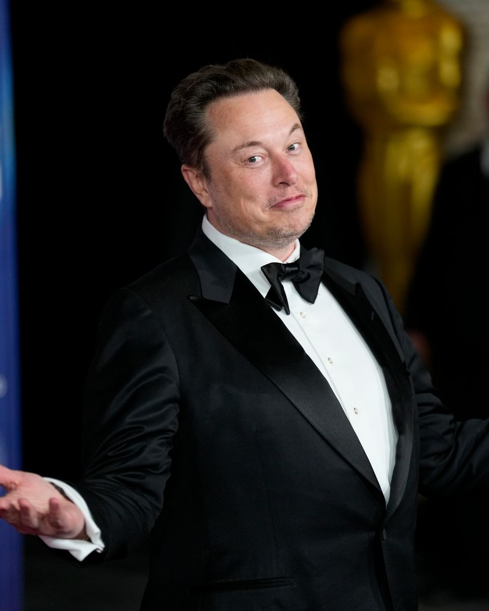 Elon Musk arrives to the 10th Annual Breakthrough Prize Ceremony at Academy Museum of Motion Pictures on April 13, 2024 in Los Angeles, California. (Photo by Craig T Fruchtman/Getty Images)