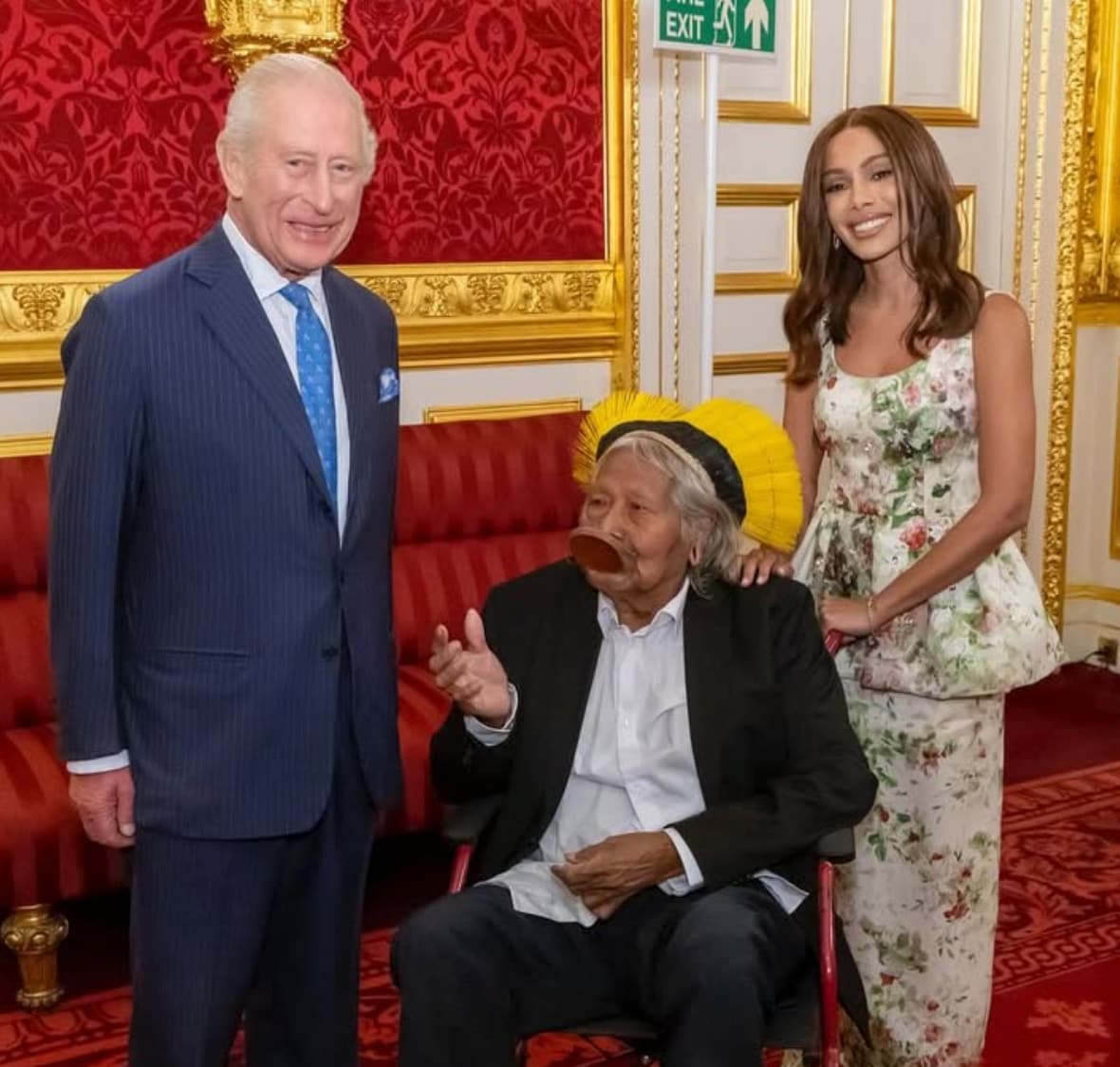 Anitta took time from her schedule for an impactful meeting with King Charles III and legendary indigenous leader Cacique Raoni
