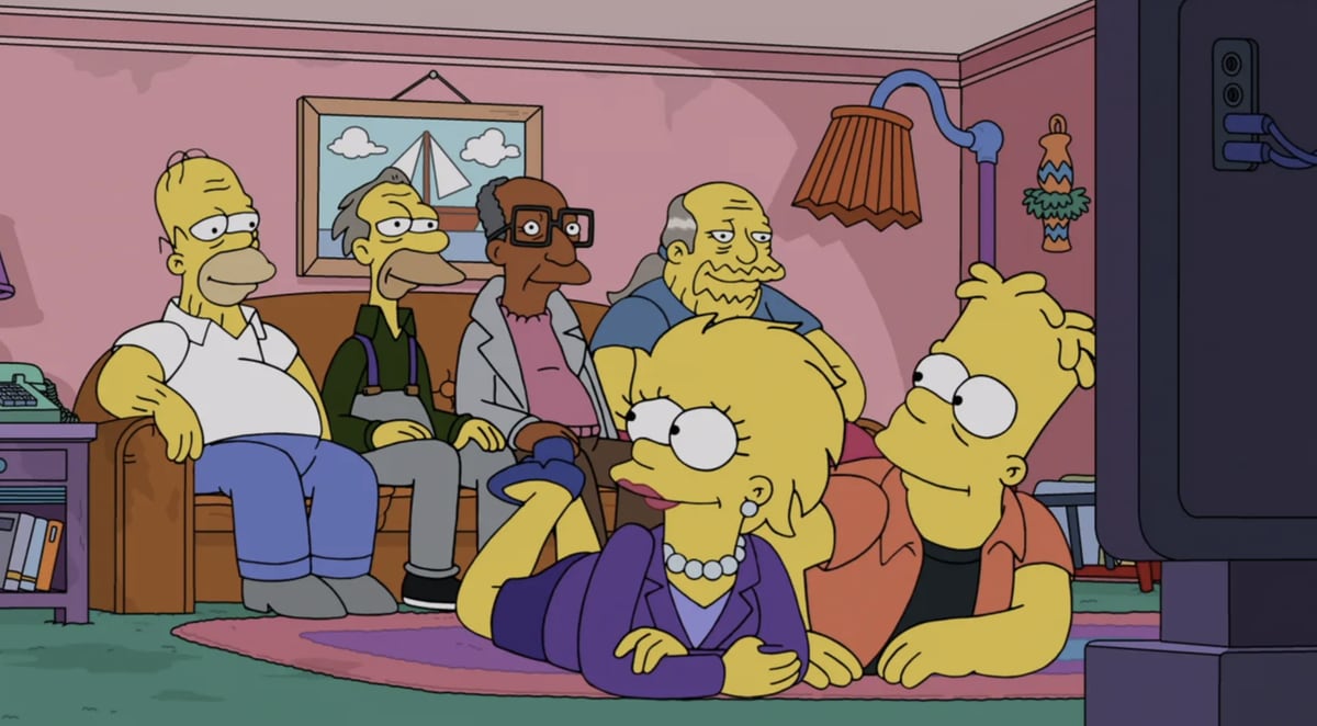 The episode depicts the future of The Simpsons, including Bart and Lisa mending their relationship