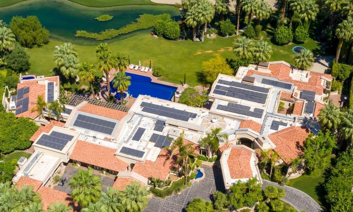 The couple's home in enormous Indian Wells, California.