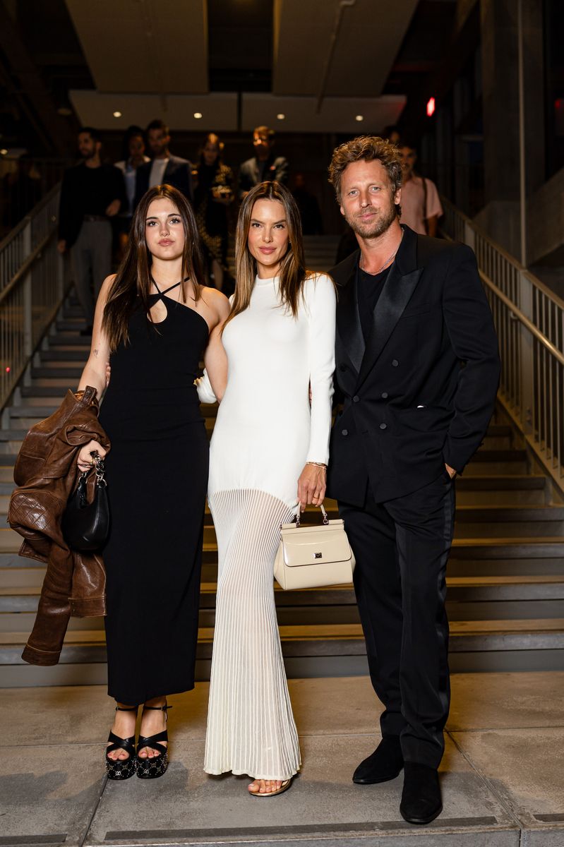 Anja Mazur, Alessandra Ambrosio and Buck Palmer