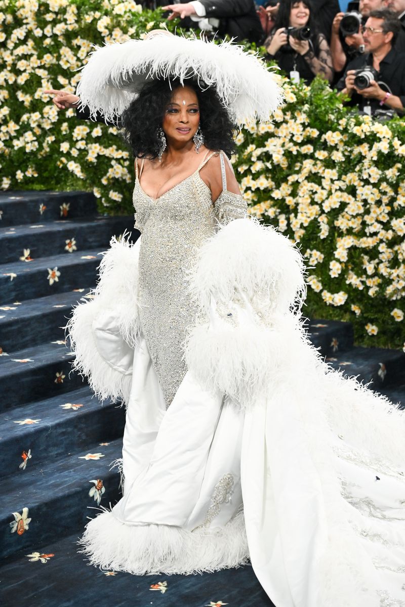 Diana Ross at The 2025 Met Gala Celebrating "Superfine: Tailoring Black Style" held at the Metropolitan Museum of Art