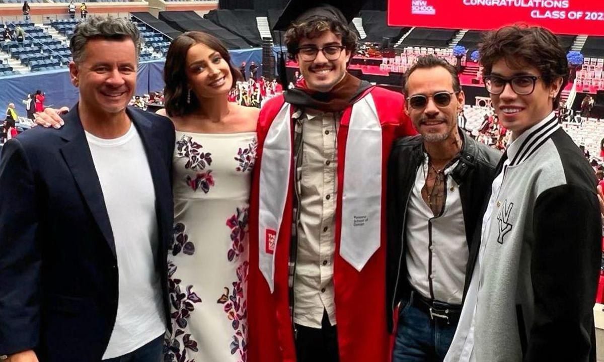 Marcelo Gama, Dayanara Torres, Cristian Muñiz, Marc Anthony y Ryan Muñiz