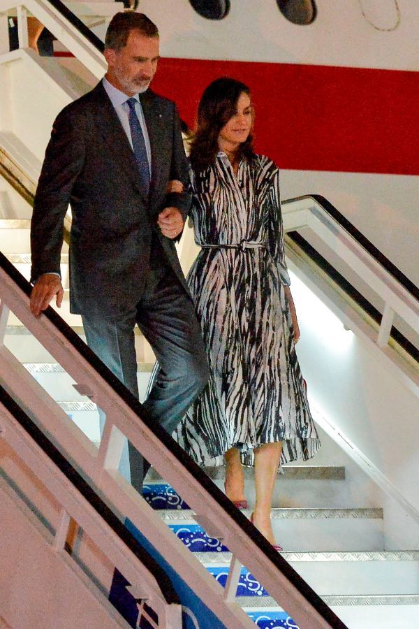 Queen Letizia wears zebra print dress