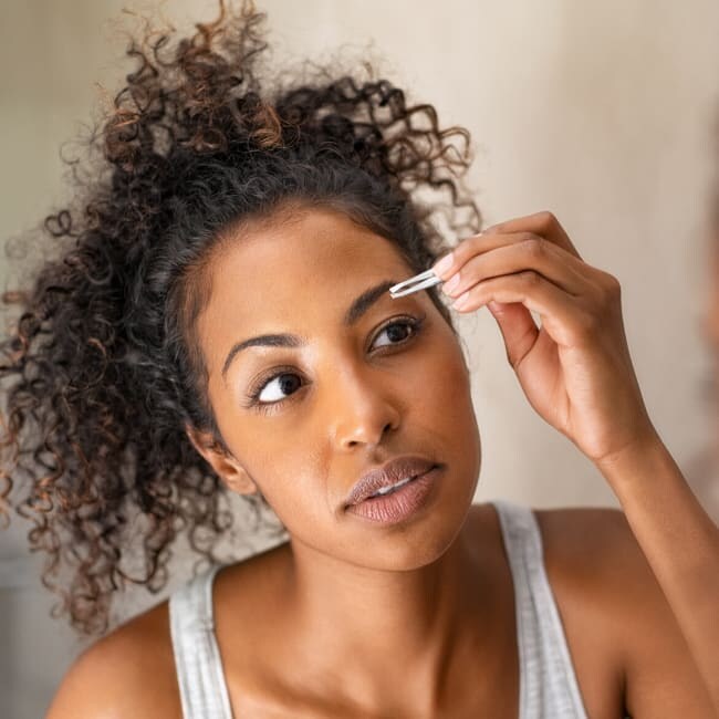 woman eyebrows