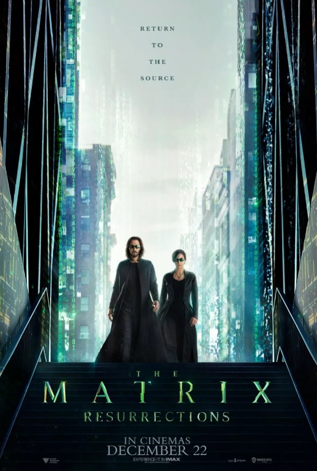 The poster for 'The Matrix: Resurrections,' 2021