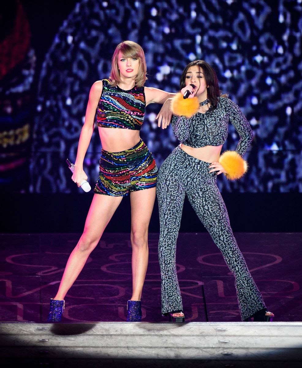 Taylor Swift and Charli XCX in 2015