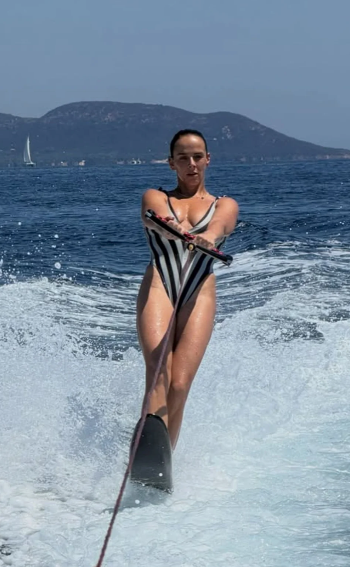 Pauline Ducruet recreated one of her mother Princess Stéphanie of Monaco's most iconic fashion moments by wearing the updated version of the famous striped swimsuit.