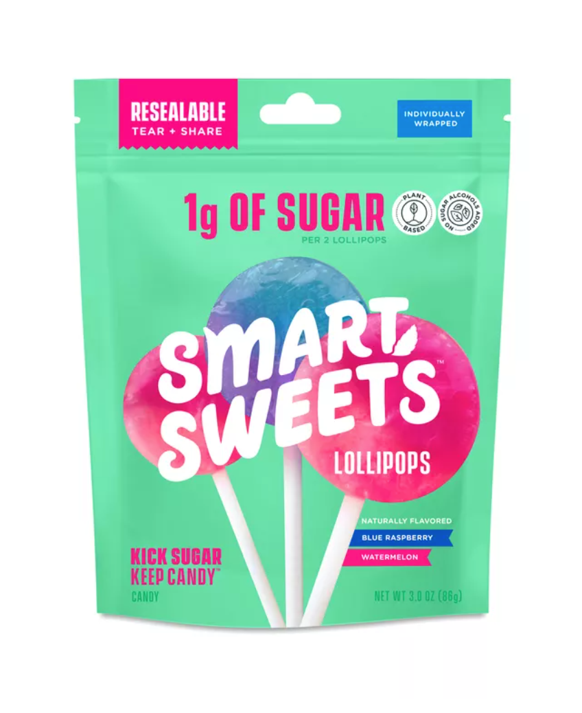 SmartSweets Lollipops: Classic Candy With 88% Less Sugar