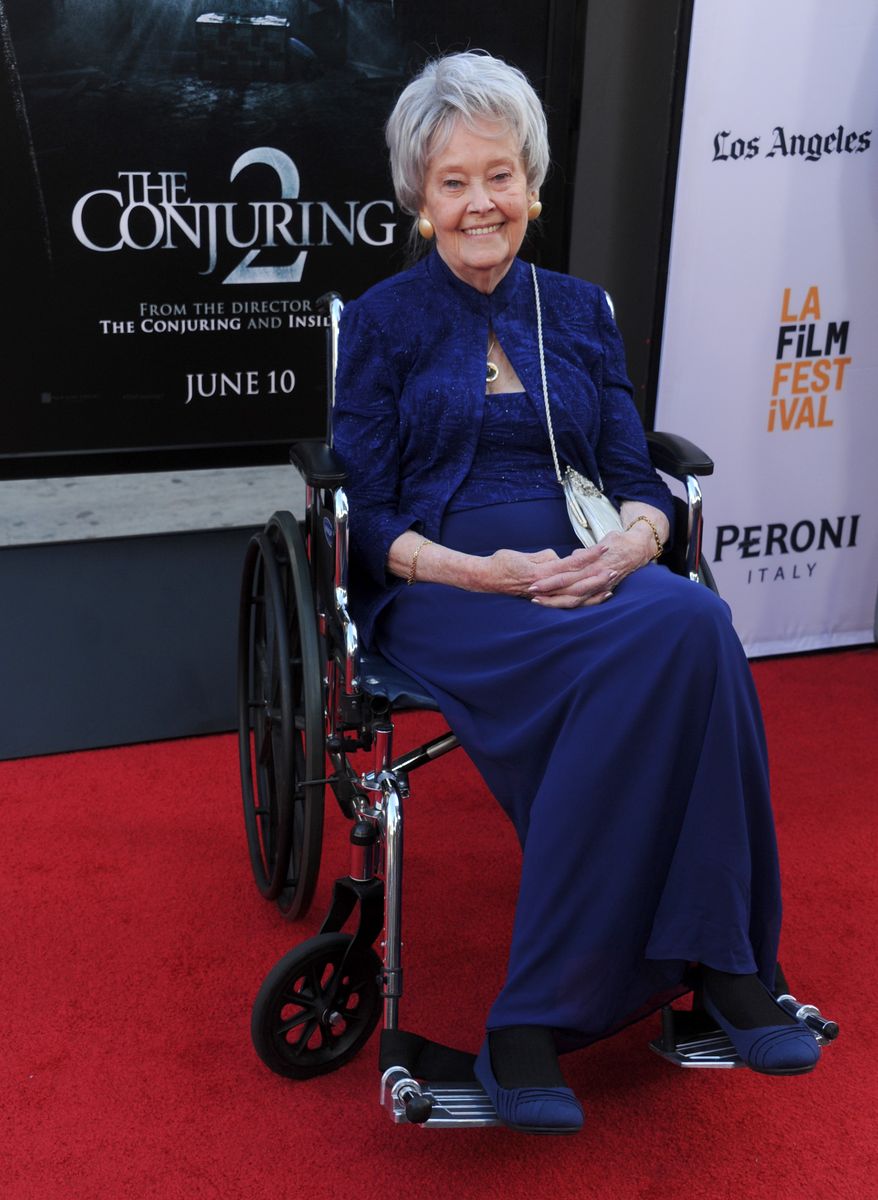  Demonologist Lorraine Warren arrives at the 2016 Los Angeles Film Festival - "The Conjuring 2" Premiere at TCL Chinese Theatre IMAX on June 7, 2016 in Hollywood, California.  (Photo by Gregg DeGuire/WireImage)