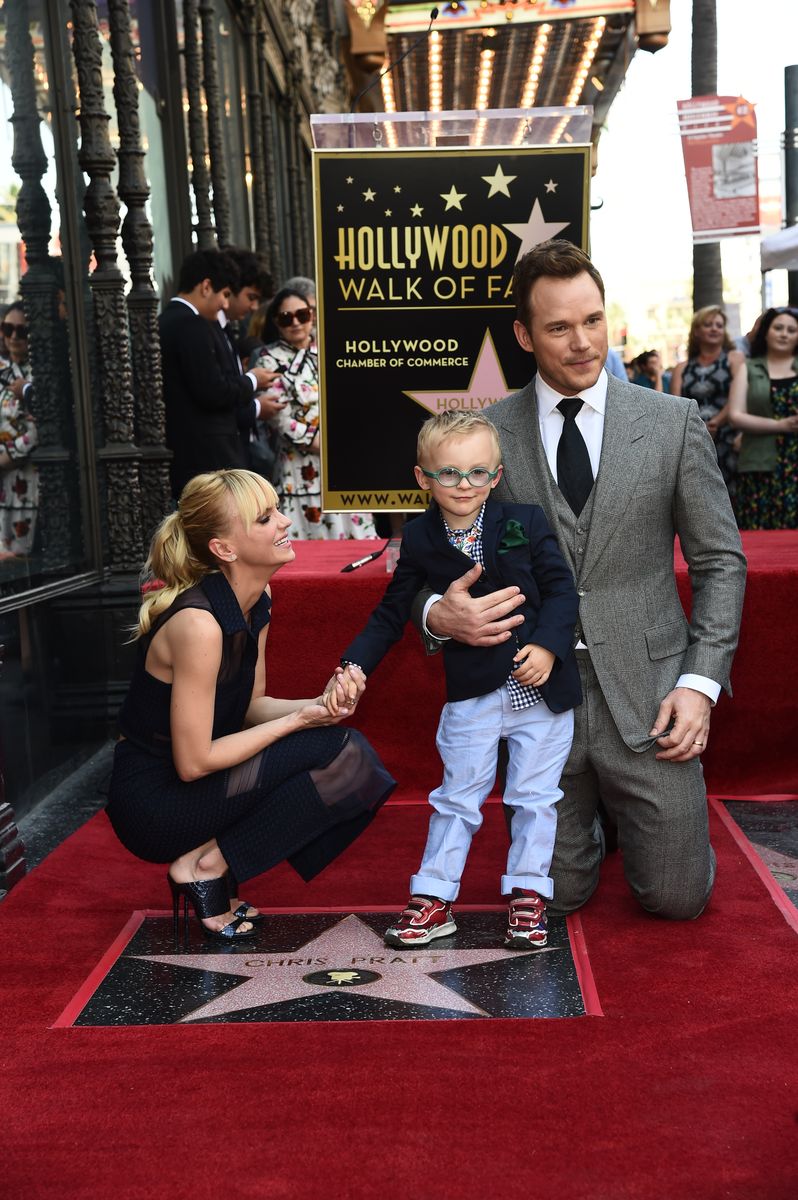 Anna Faris, Jack Pratt e Chris Pratt 
