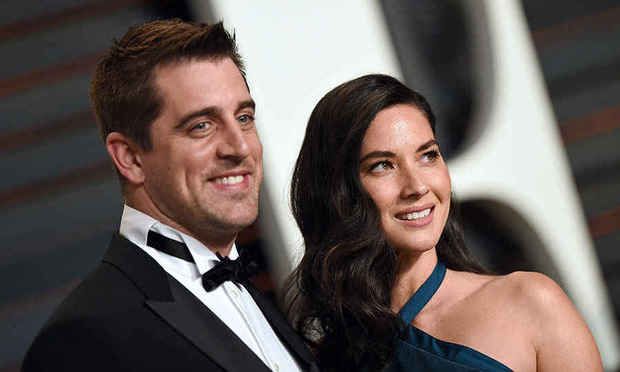 Aaron Rodgers opened up about his highly-publicized split from Olivia Munn in an interview with ESPN.
Photo: Getty Images