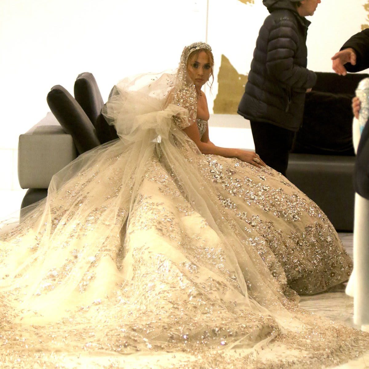 From movies to real life: the wedding dresses Jennifer Lopez has worn to the altar