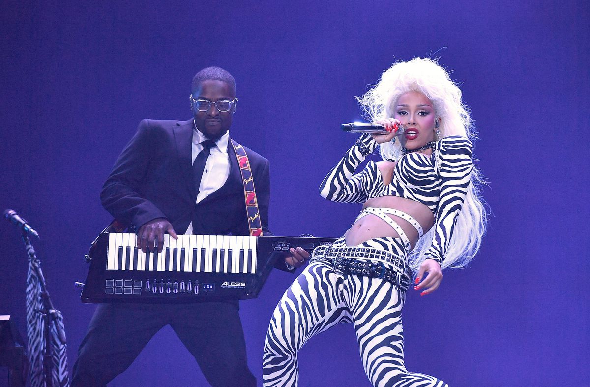 Doja Cat performs at Outside Lands at Golden Gate Park on August 08, 2025 in San Francisco, California. Photo: Casey Flanigan/imageSPACE / MediaPunch