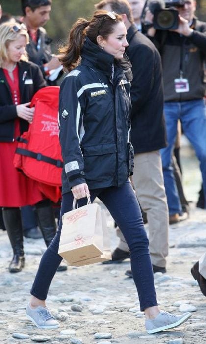 While Kate loves her L.K. Bennett heels, her day-to-day style is much more relaxed.
Photo: Getty Images
