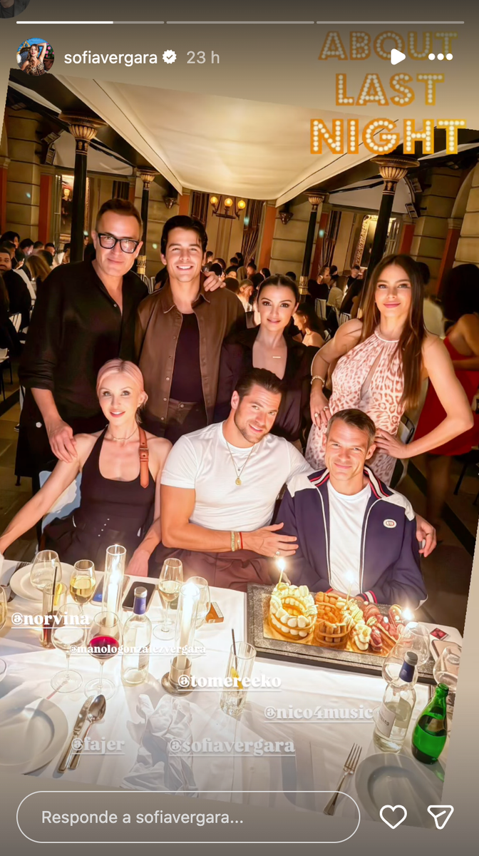 The actress had been sharing glimpses from her hotel and an evening out with friends.