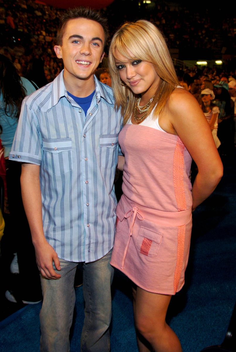 Frankie Muniz and Hilary Duff during Nickelodeon's 17th Annual Kids' Choice Awards.