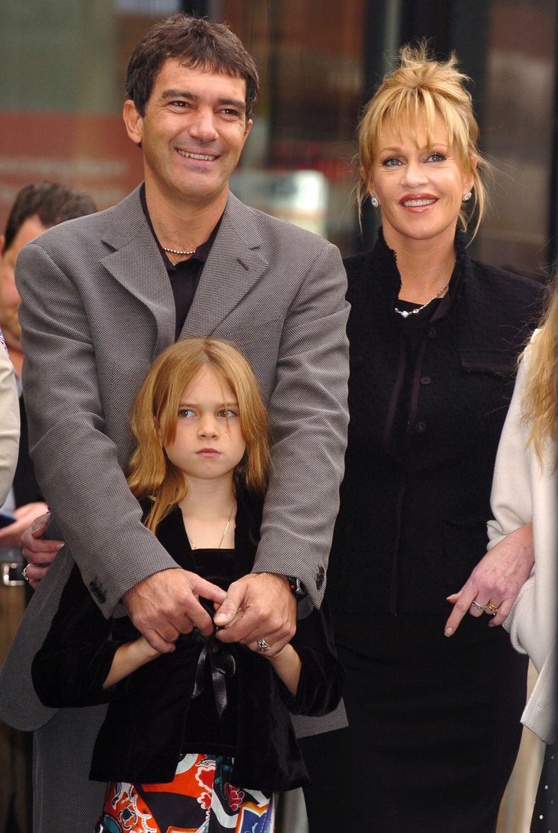 Antonio Banderas, Melanie Griffith and daughter Stella 