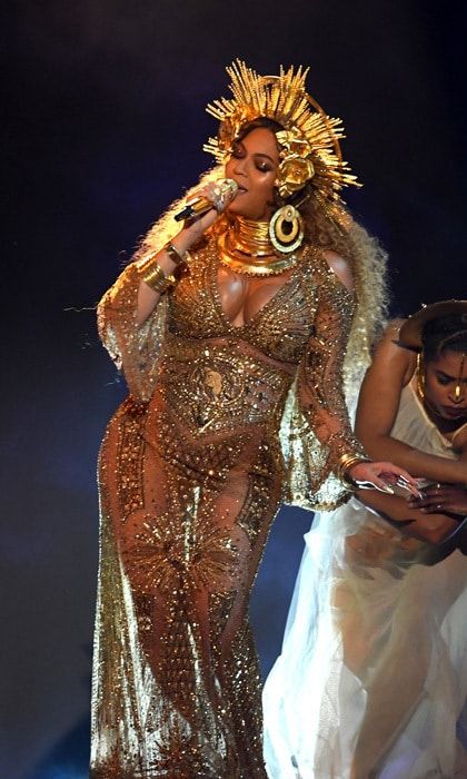 The singer performed hits off her <i>Lemonade</i> album.
Photo: Kevin Winter/Getty Images for NARAS
