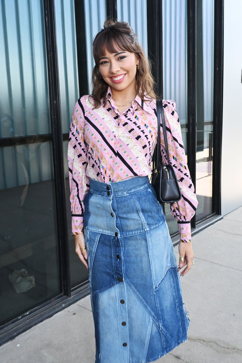 Xochitl Gomez at the "Slanted" Premiere during the SXSW Conference & Festivals at the ZACH Theatre on March 8, 2025 in Austin, Texas. (Photo by Gilbert Flores/SXSW Conference & Festivals via Getty Images)