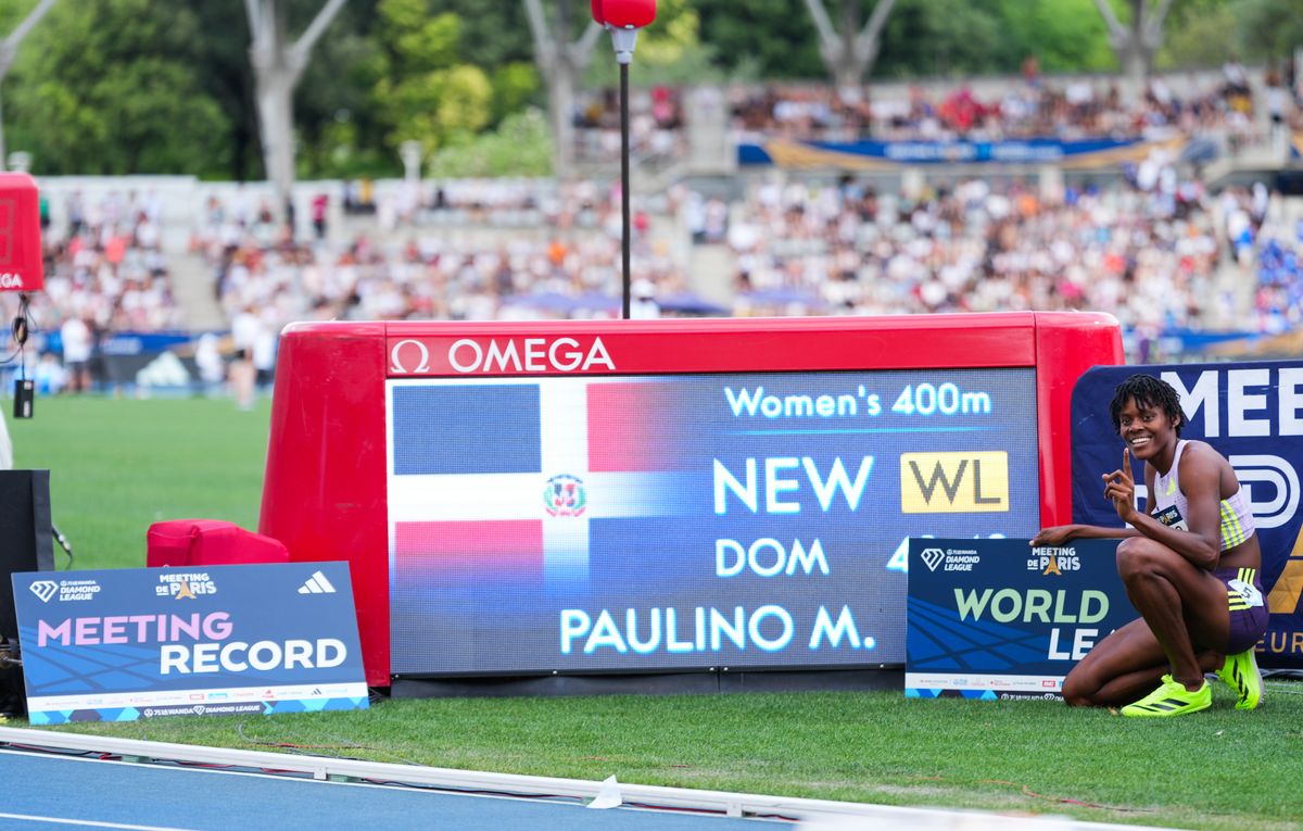 The Dominican Olympic and world champion produced one of the fastest performances of her career