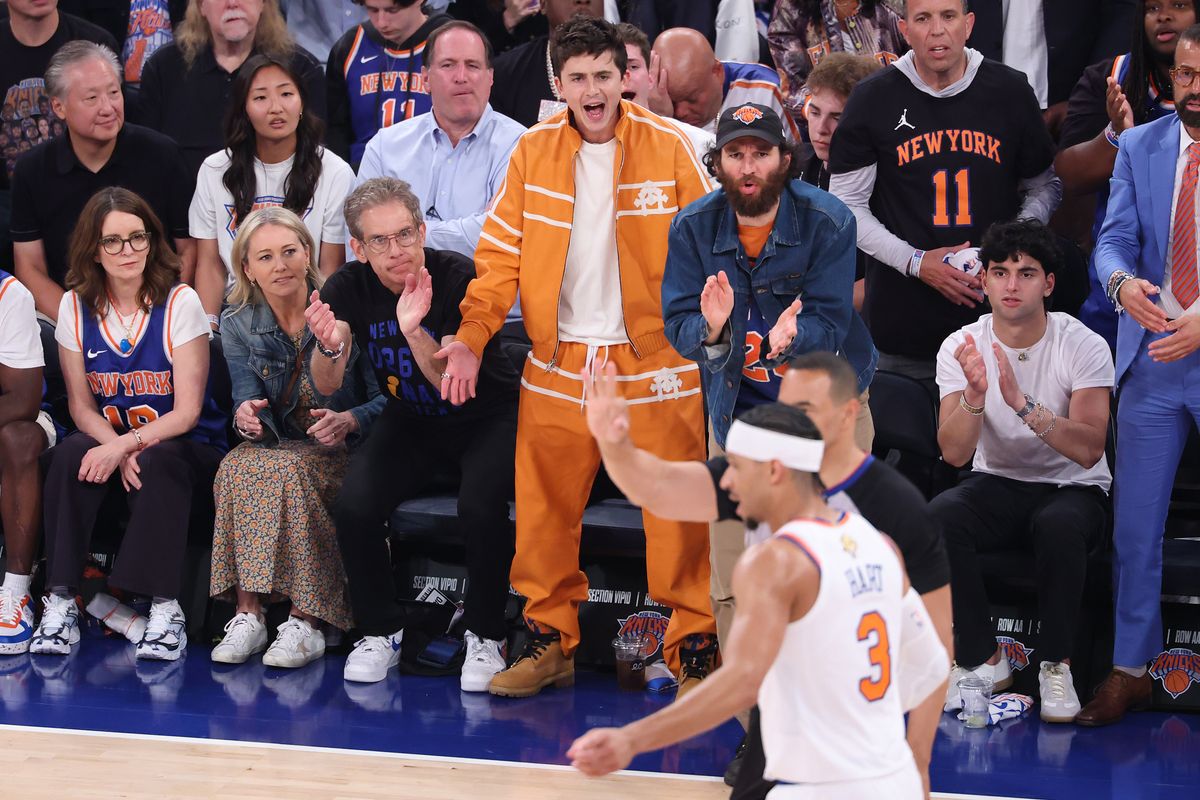 The first quarter of a game between the San Antonio Spurs and the New York Knicks in Game Three of the 2026 NBA Finals at Madison Square Garden.