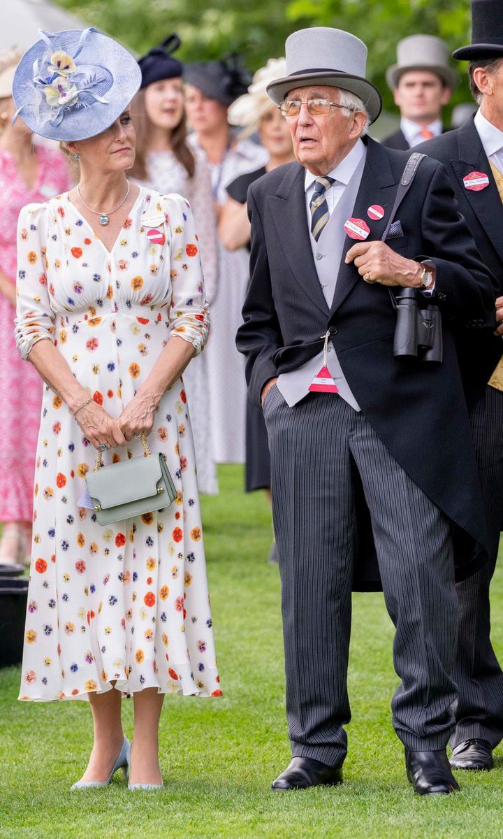 The Duchess of Edinburgh's father had a pair of binoculars handy.