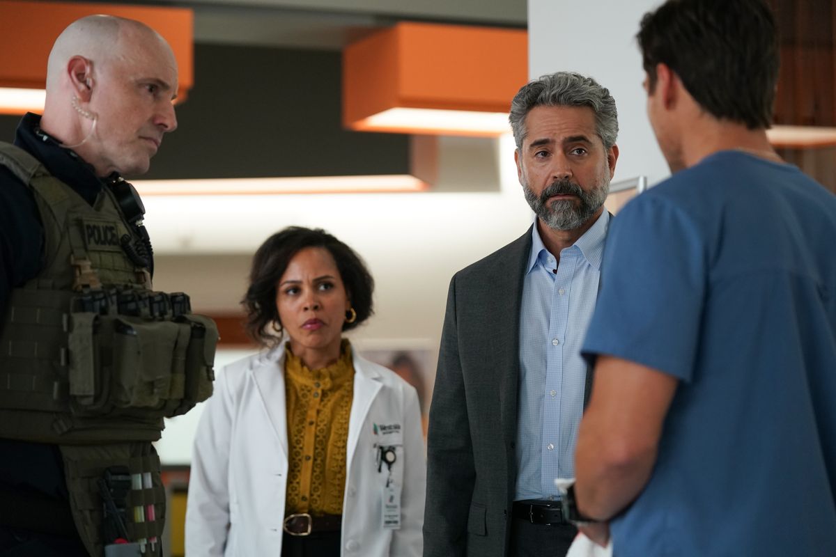 Amirah Vann, and Omar Metwally in the "Her Heart" Season Premiere episode of DOC 