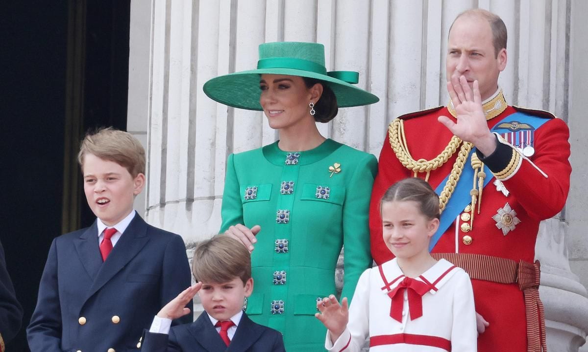 The five year old also gave a salute!
