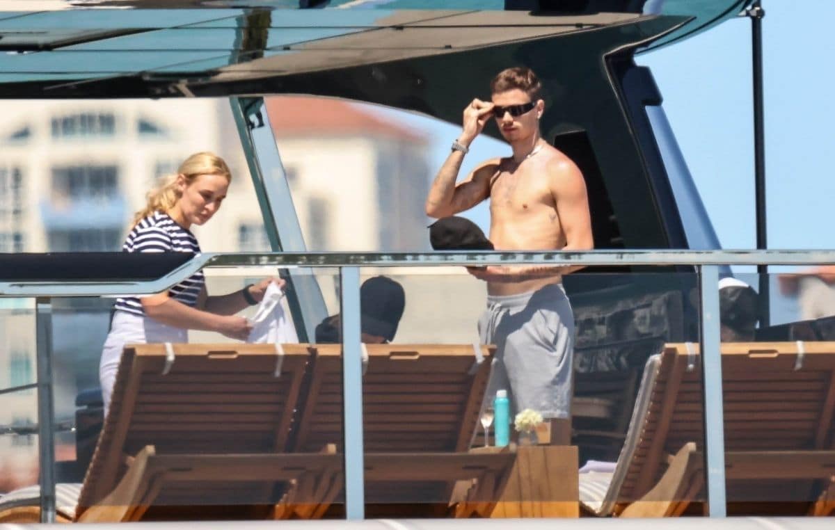 Romeo Beckham enjoyed the day with his parents