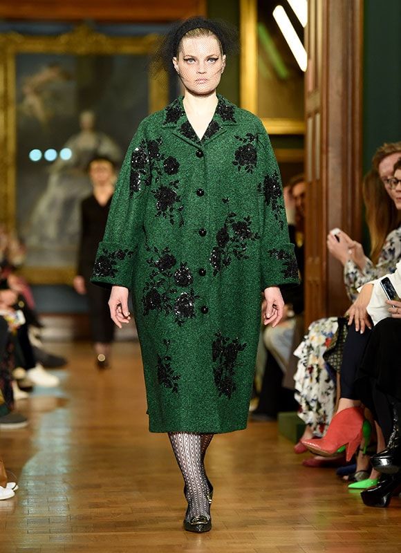 Meghan Markle green coat by Erdem